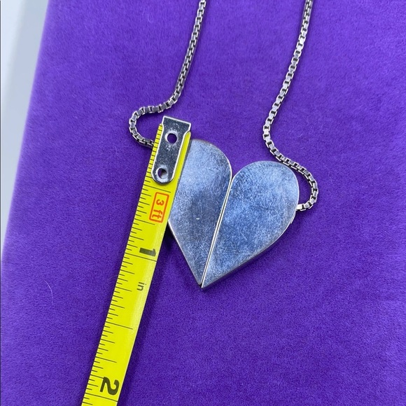 Silver Heart Pendant Necklace - Picture 5 of 6